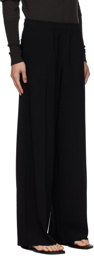 Birrot Black Drawstring Trousers