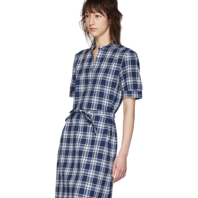 A.P.C. Blue and White Clea Dress A.P.C.