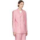 Burberry Pink Slim Tailored Blazer