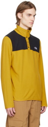 The North Face Yellow & Black Glacier Snap Sweatshirt