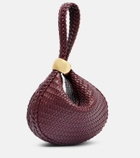 Amanu Zambia woven leather clutch