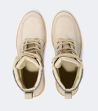 Eleventy Suede lace-up boots