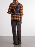 Master-Piece - Link Leather-Trimmed Nylon-Twill Belt Bag