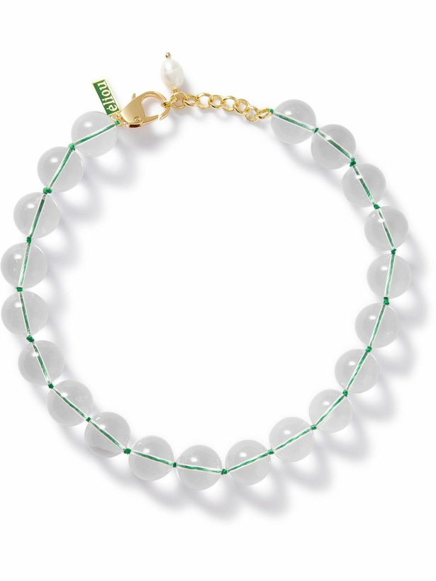 Photo: éliou - Fez Gold-Plated Crystal Quartz Beaded Necklace