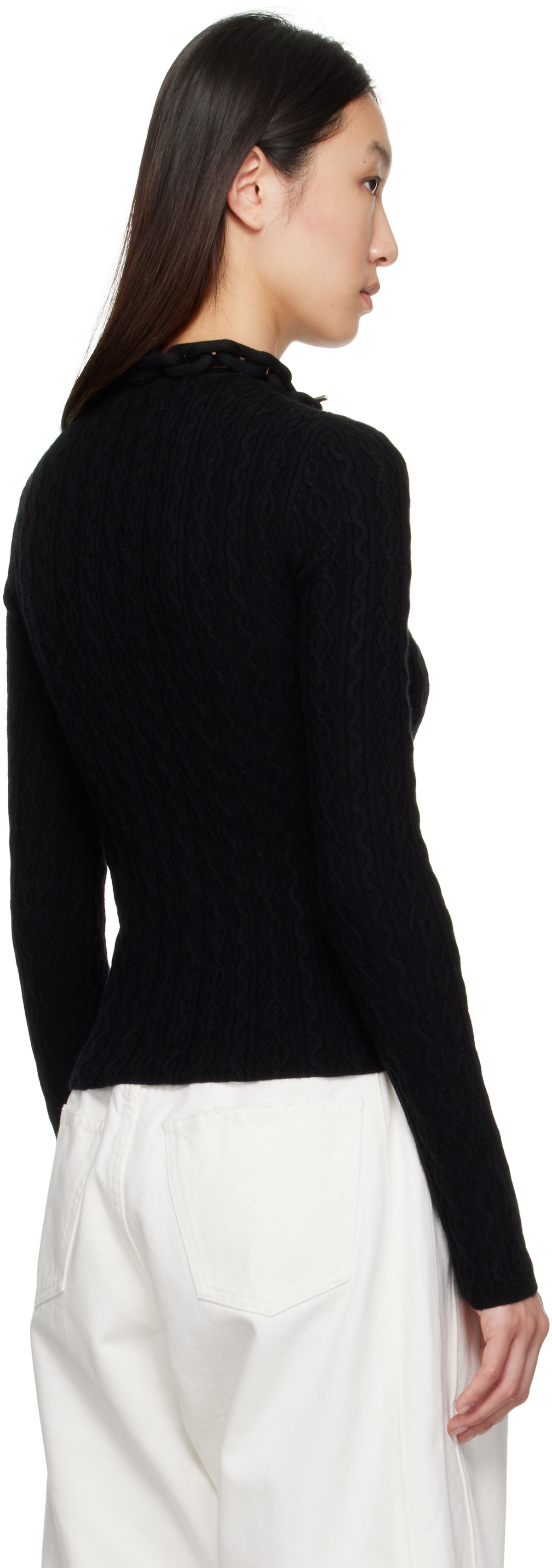 Rabanne Black Wool Sweater