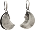 HYEIN SEO Silver Crescent Earrings