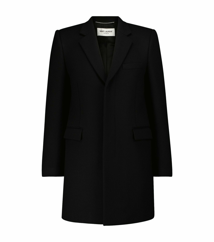 Photo: Saint Laurent - Single-breasted wool coat