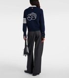 Thom Browne 4-Bar intarsia wool cardigan