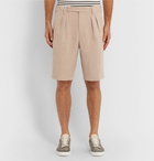 Brunello Cucinelli - Pleated Linen Shorts - Neutrals