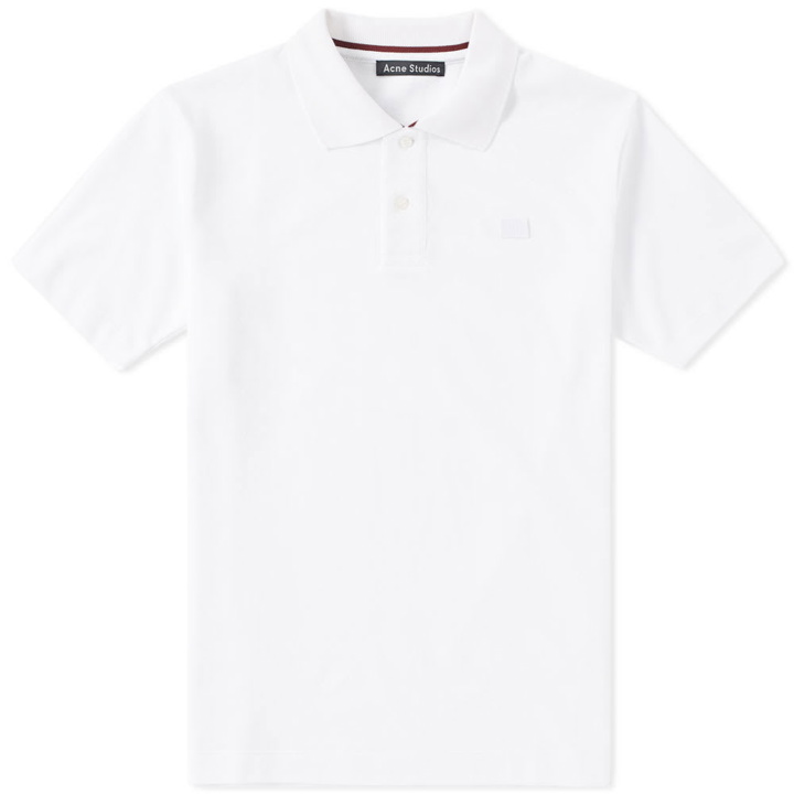 Photo: Acne Studios Newark Face Polo White