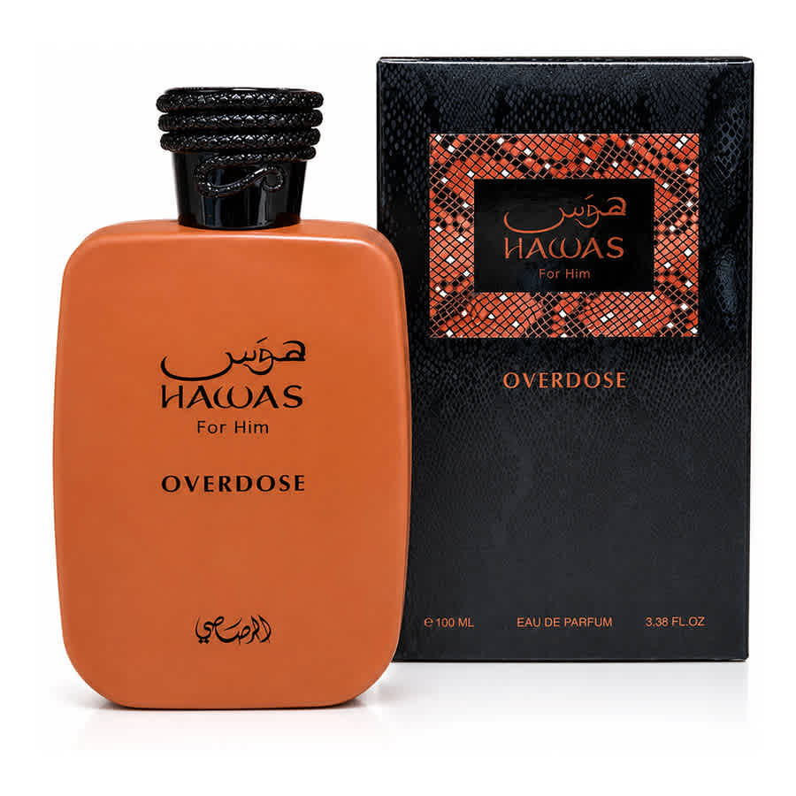 Rasasi Mens Hawas Overdose EDP Spray 3.4 oz Fragrances 614514575291