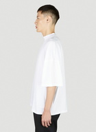 Mock Neck T-Shirt in White