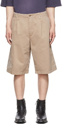 Acne Studios Beige Cotton Shorts