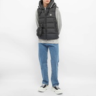 Moncler Men's Cardamine Logo Hooded Gilet in Black