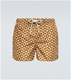 Kiton - Printed swim shorts