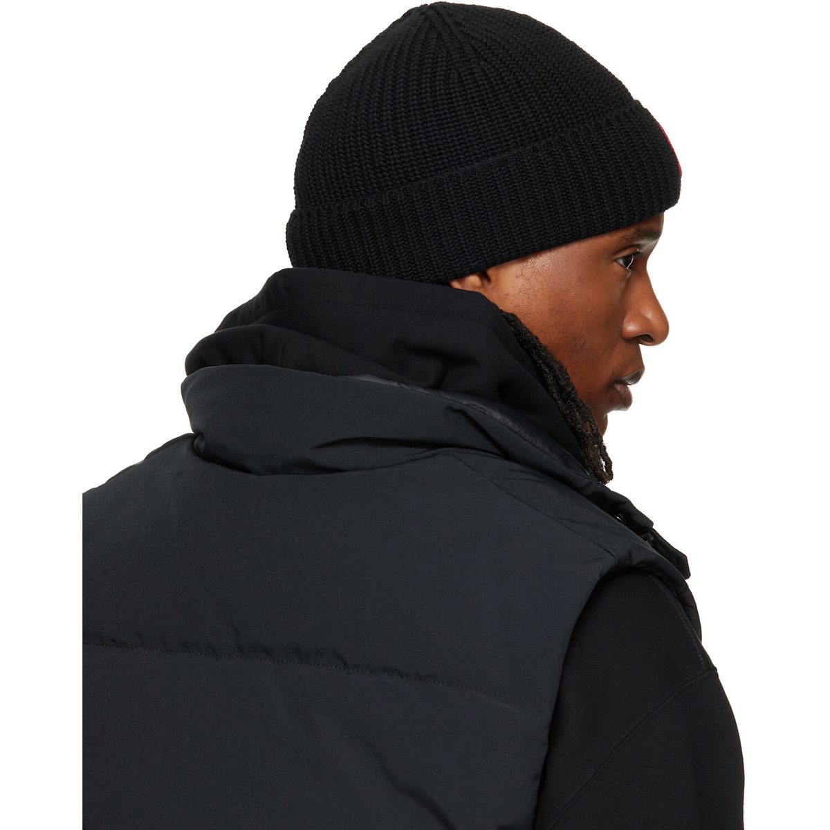 Canada Goose Black Rib Beanie