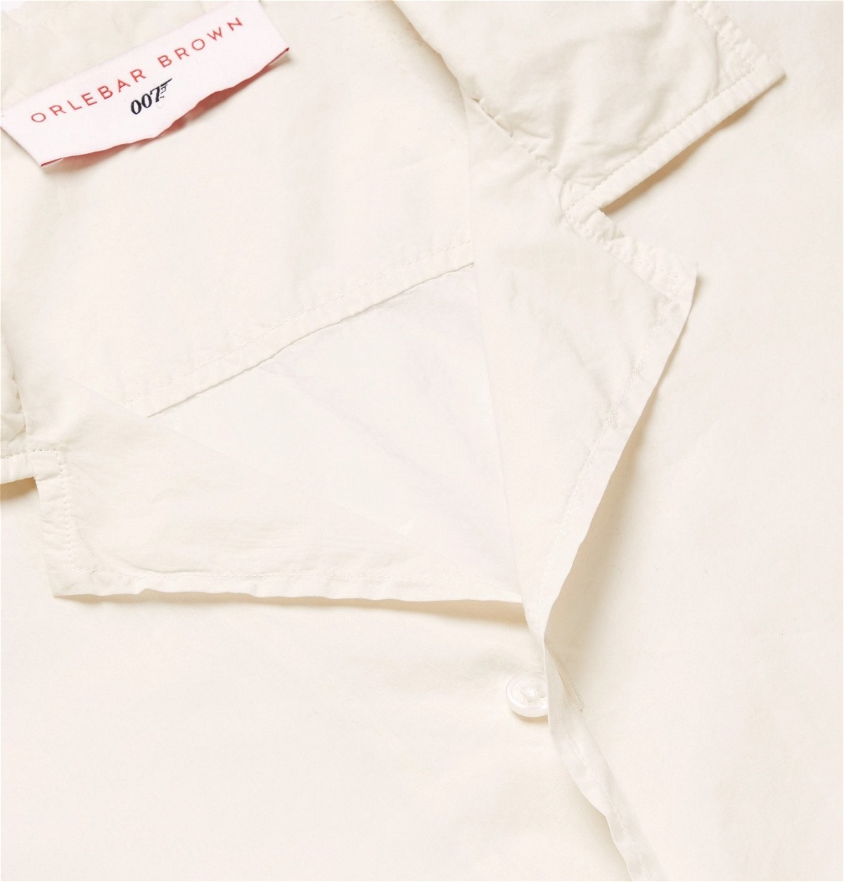 Orlebar Brown - 007 Golden Gun Camp-Collar Cotton Shirt - Neutrals ...