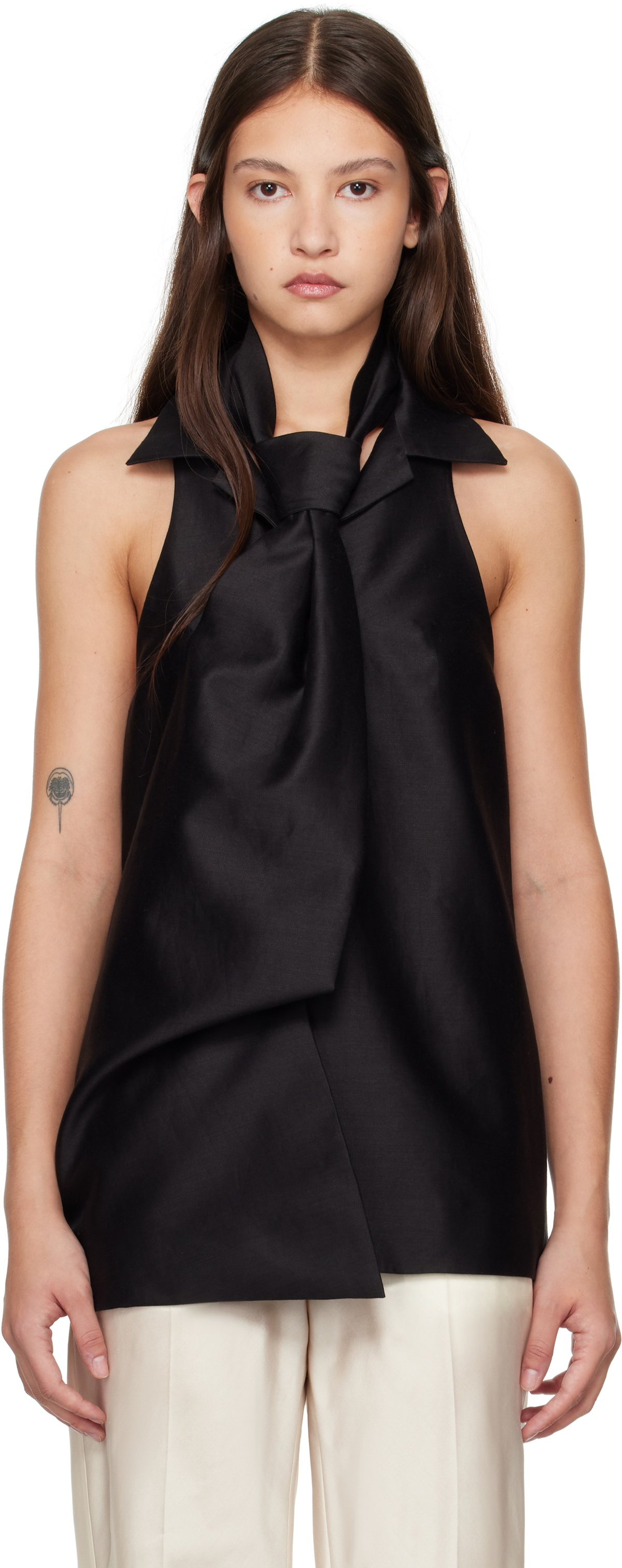 GIA STUDIOS Black Annie H Vest