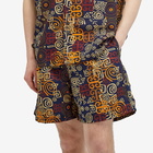 Monitaly Men's Easy Baggy Shorts in Shawn Print