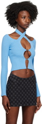 MISBHV Blue Seamless Cardigan