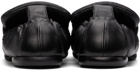 Dries Van Noten Black Grained Leather Padded Loafers