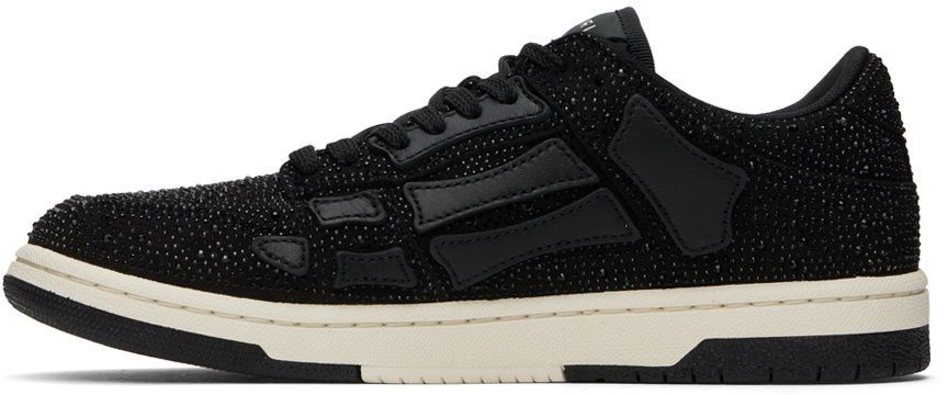 AMIRI Black Crystal Skel Low Top Sneakers Amiri