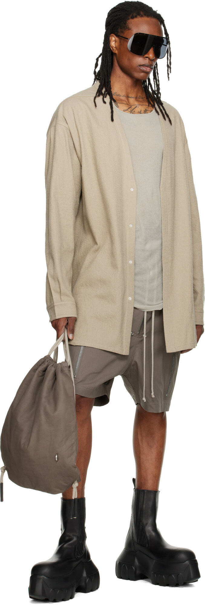 Rick Owens Off-White Tower Concordian Shirt