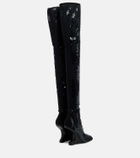Rick Owens Cantilever embellished leather boots