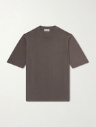 De Petrillo - Knitted Cotton T-Shirt - Brown