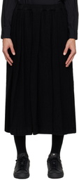 Black Comme des Garçons Black Pleated Skirt