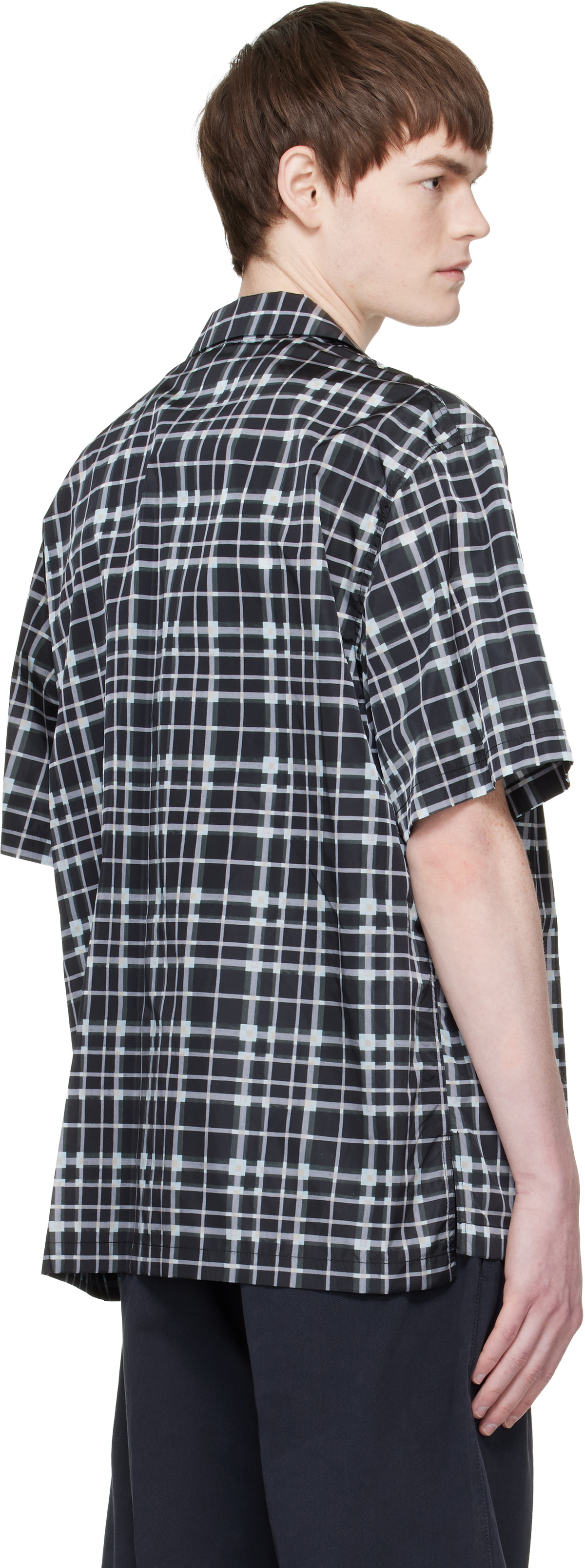 Lanvin Black Checked Shirt