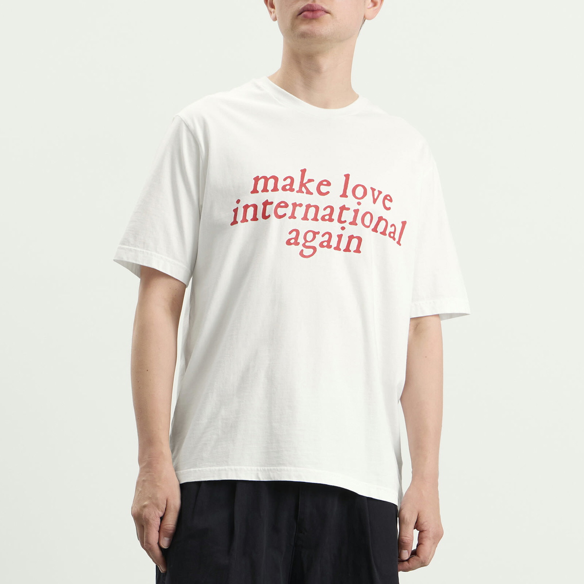 ACMH by Magic Castles Men's x Love International MLIA T-Shirt in White/Red