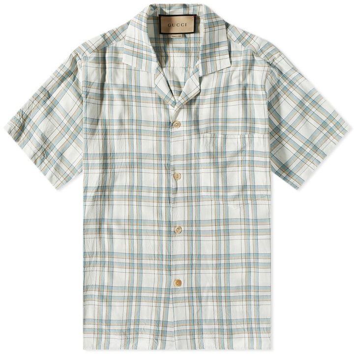 Photo: Gucci Catwalk Checked Vacation Shirt