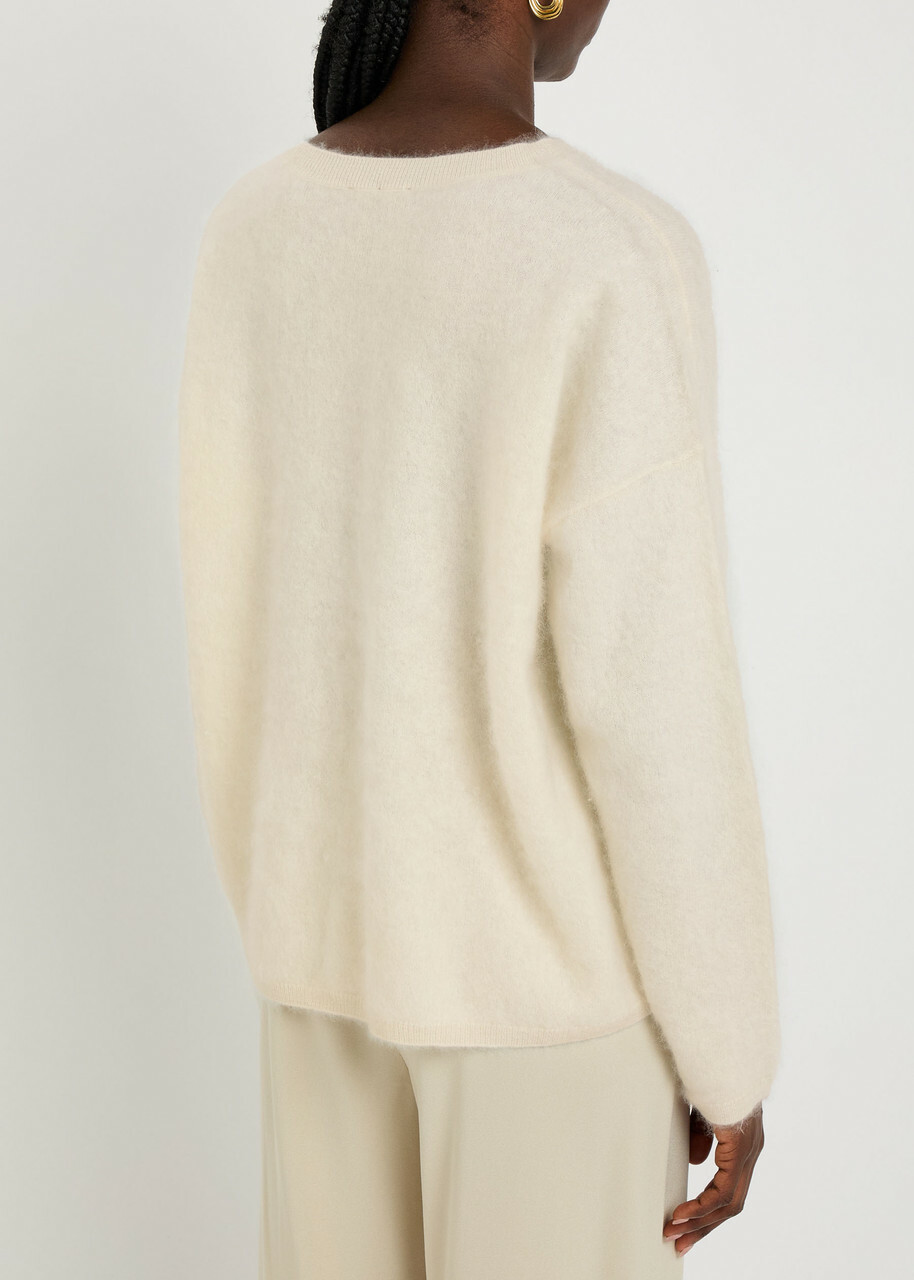 Eileen Fisher Brushed Cashmere Jumper Off White