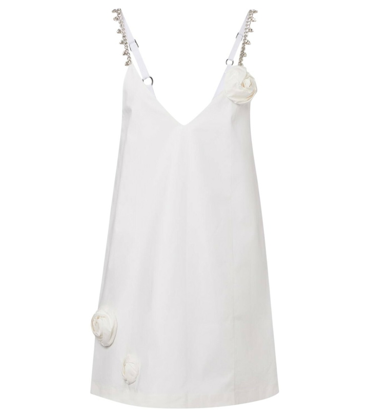 Photo: Area Embellished floral-appliqué minidress