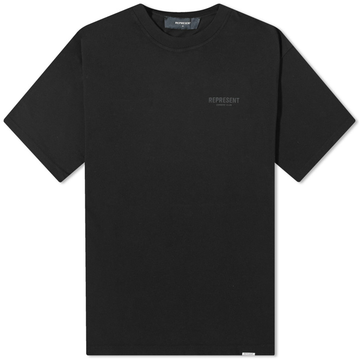 Photo: Represent Men's Owners Club T-Shirt in Black Refective