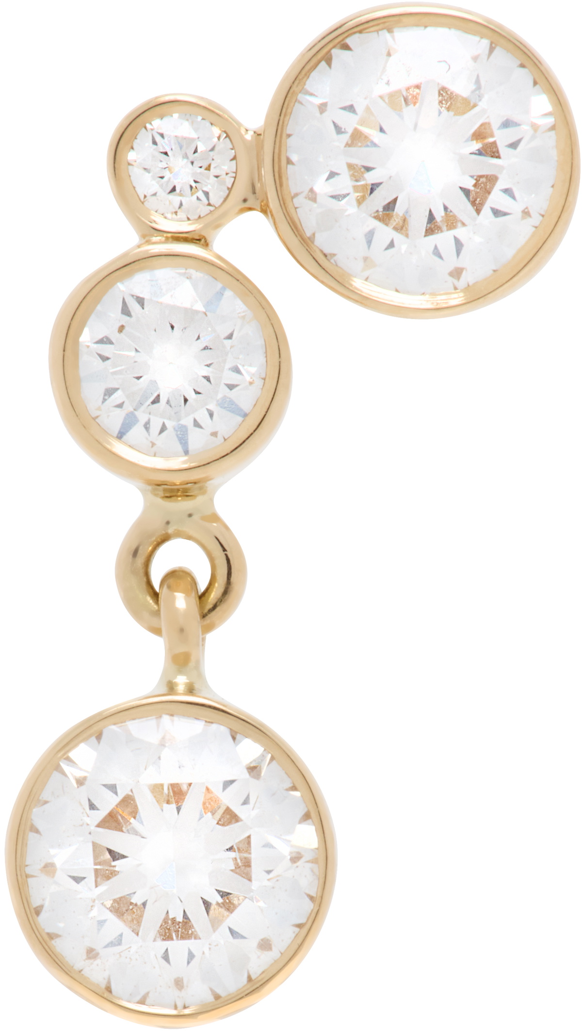 Sophie Bille Brahe Gold Stella Diamant Single Earring