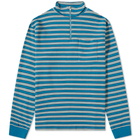 Très Bien Stripe Half Zip Sweat