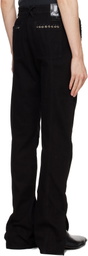 Ludovic de Saint Sernin Black Eleanor Denim Cargo Pants