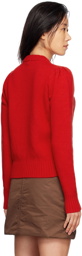 GANNI Red Graphic Sweater