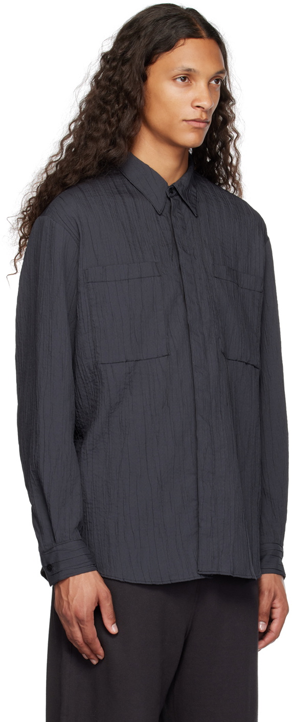 VEIN Gray Button Shirt