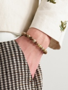 Jacquie Aiche - Wood and 14-Karat Gold Beaded Bracelet