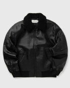 Calvin Klein Jeans FAUX LEATHER AVIATOR Black Mens Bomber Jacket
