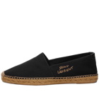 Saint Laurent Men's Signature Espadrille in Black