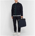 Paul Smith - Leather-Trimmed Canvas Tote Bag - Navy
