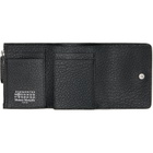 Maison Margiela Black Four Stitches Trifold Wallet
