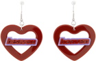 Marc Jacobs Heaven Red Heaven Heart Earrings