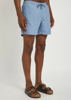 Sunspel Drawstring Swim Shorts Blue