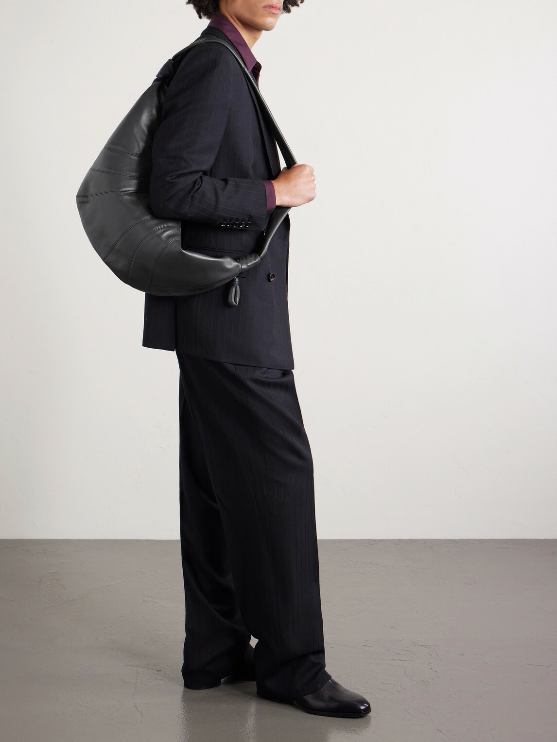 LEMAIRE - Croissant Large Leather Messenger Bag