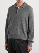 Corridor - Baby Alpaca-Blend Polo Sweater - Gray